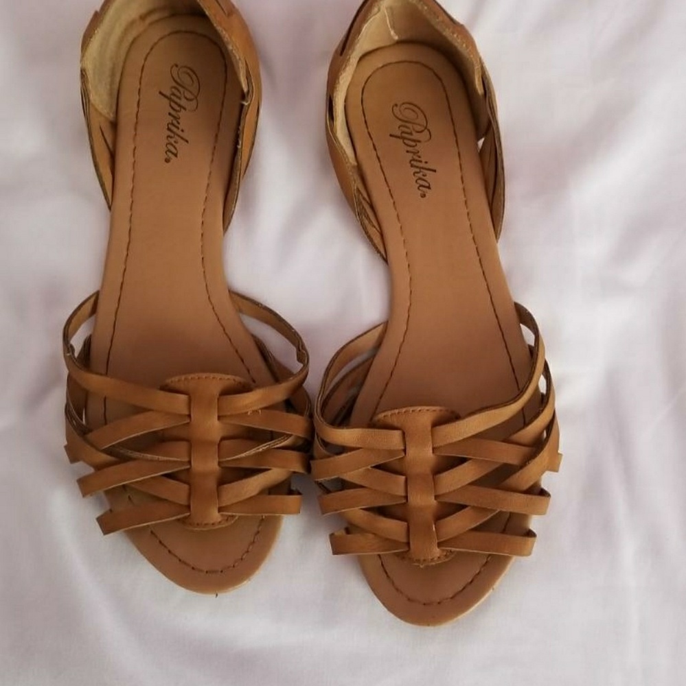Paprika huarache sandals